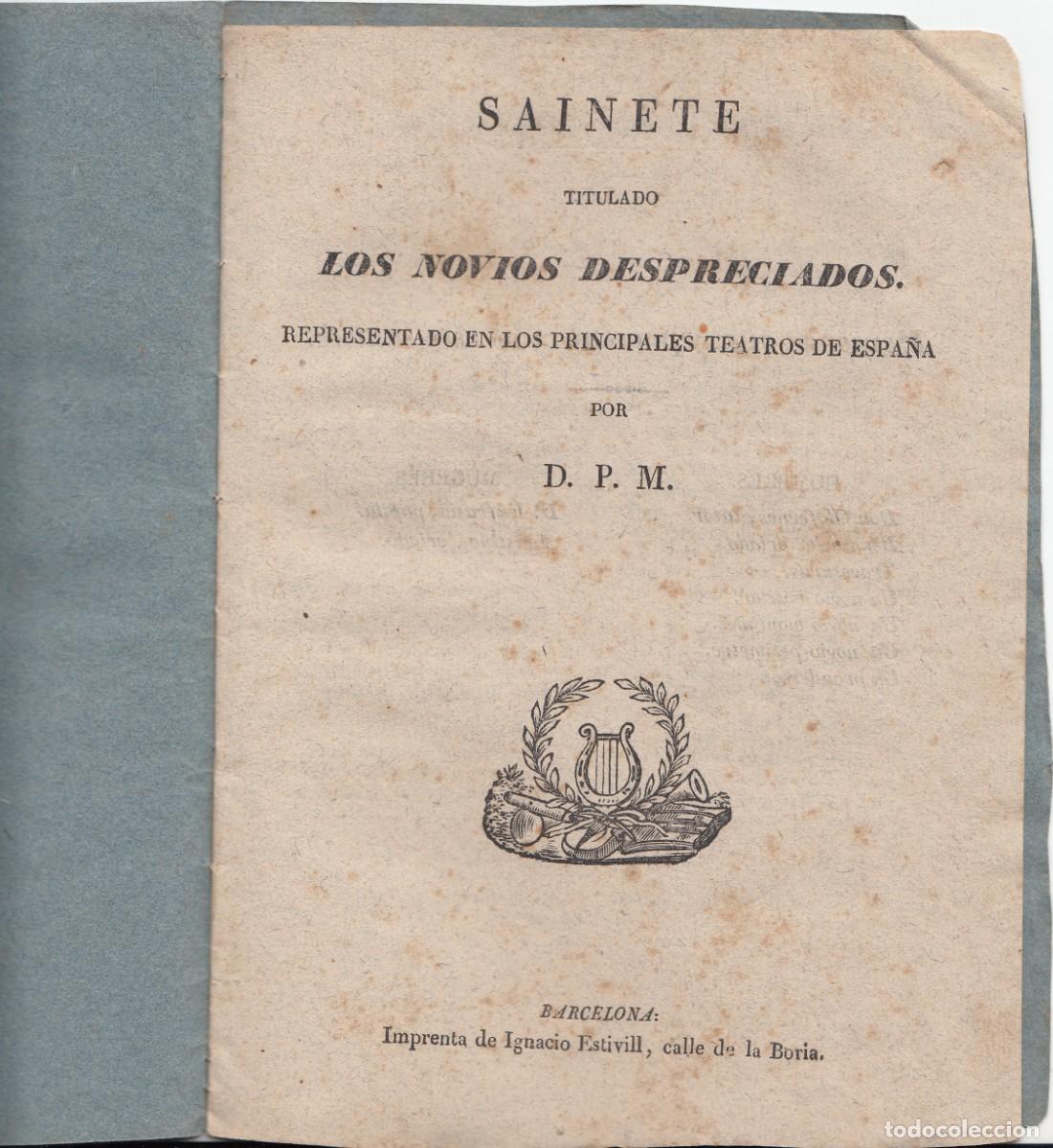 Coleccionismo de revistas y peri&oacute;dicos: CARLISMO - PLIEGO DE CORDEL - ROMAN&Ccedil;OS - TEATRO LOS NOVIOS DESPRECIADOS - SIGLOXIX