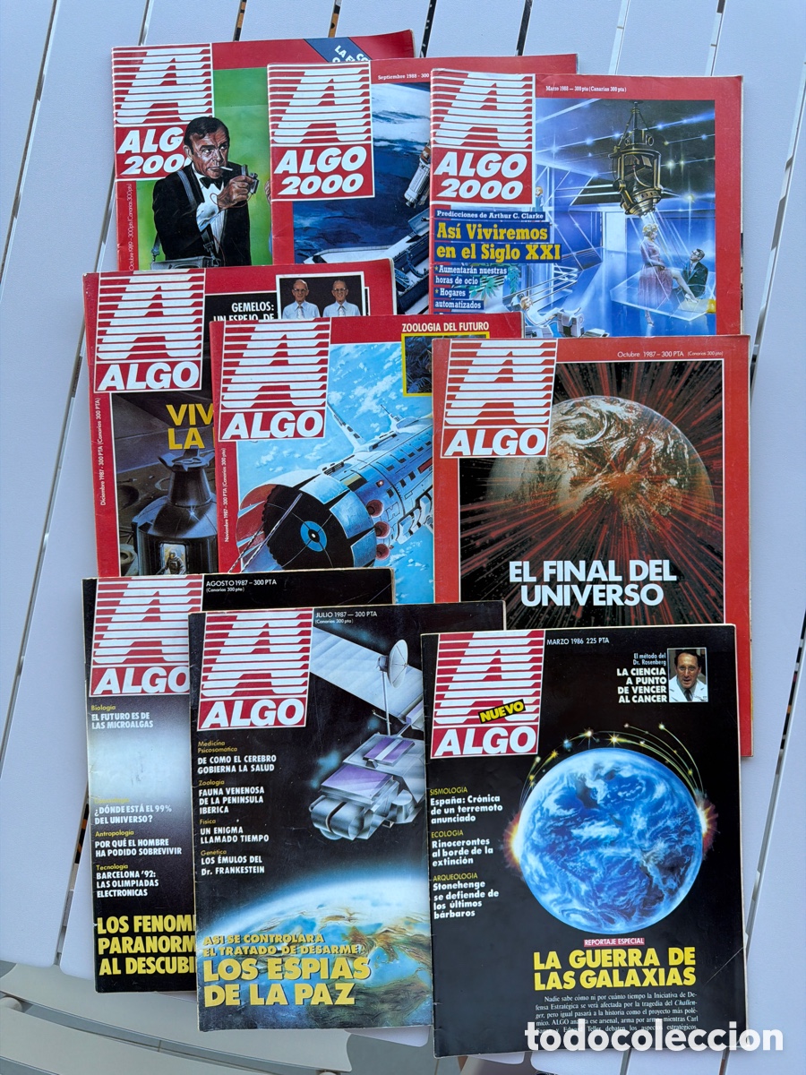 Coleccionismo de revistas y peri&oacute;dicos: Lote 9 Revistas ALGO 2000 (1986-1989) -