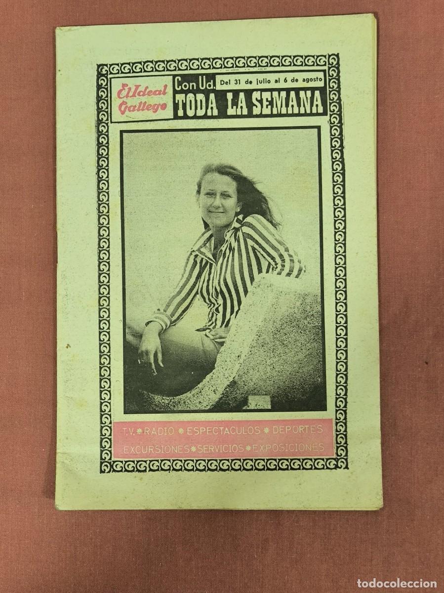Collection Magazines and Newspapers: Revista El Ideal Gallego Toda La Semana &ndash; Gu&iacute;a TV Radio Espect&aacute;culos Vintage