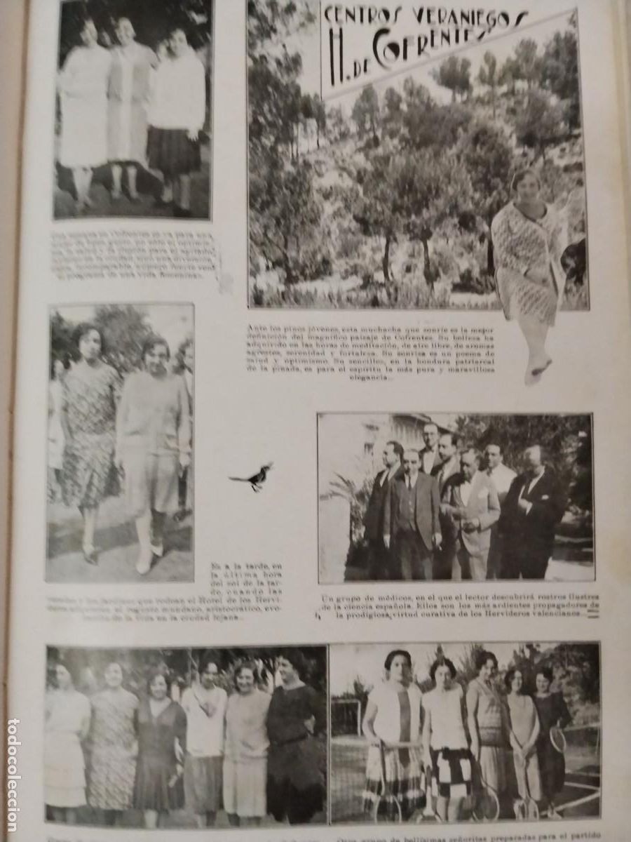 Coleccionismo de revistas y peri&oacute;dicos: BALNEARIO HERVIDEROS DE COFRENTES CENTRO VERANIEGO MEDICOS VALENCIA HOJA A&Ntilde;O 1928