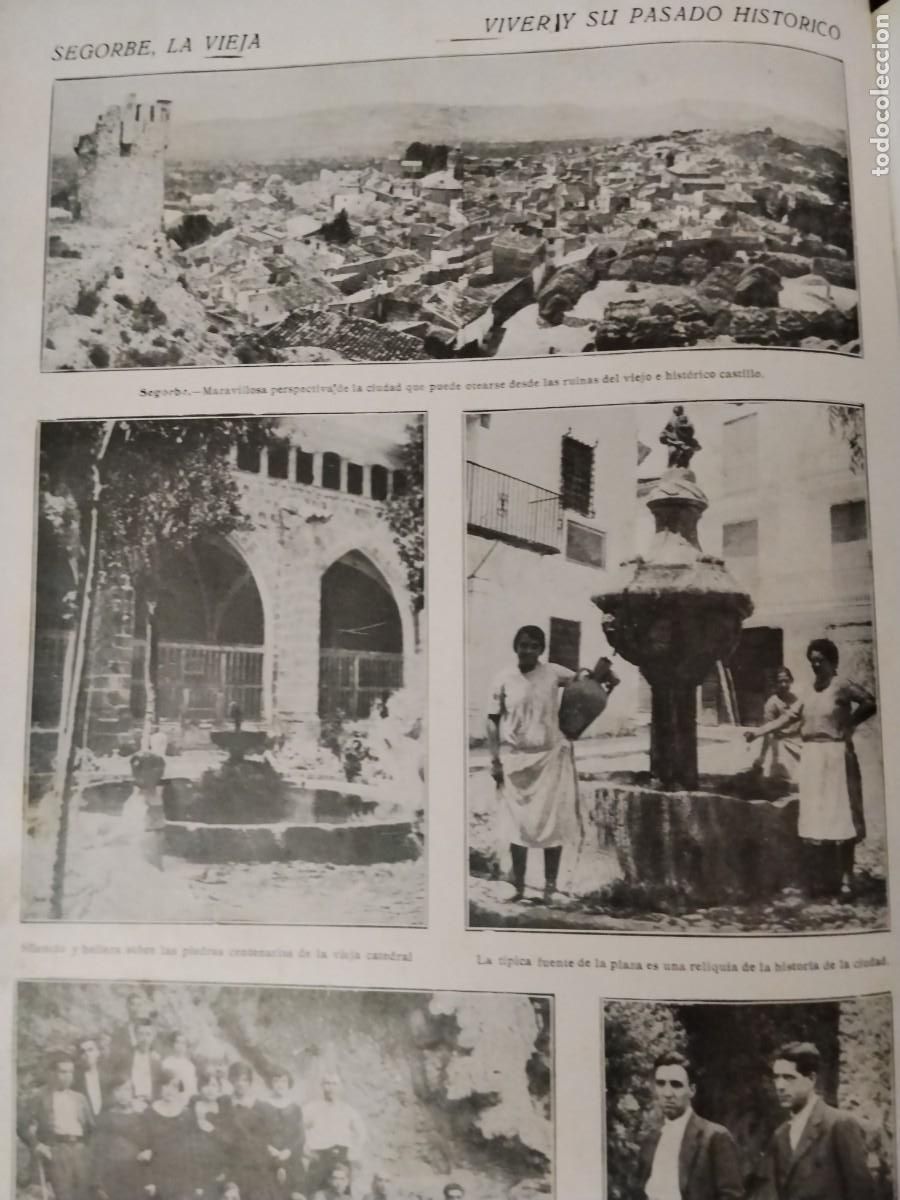 Coleccionismo de revistas y peri&oacute;dicos: SEGORBE HALLAZGOS ARQUEOLOGICOS FUENTE DE LA PLAZA CASTILLO VALENCIA HOJA A&Ntilde;O 1928
