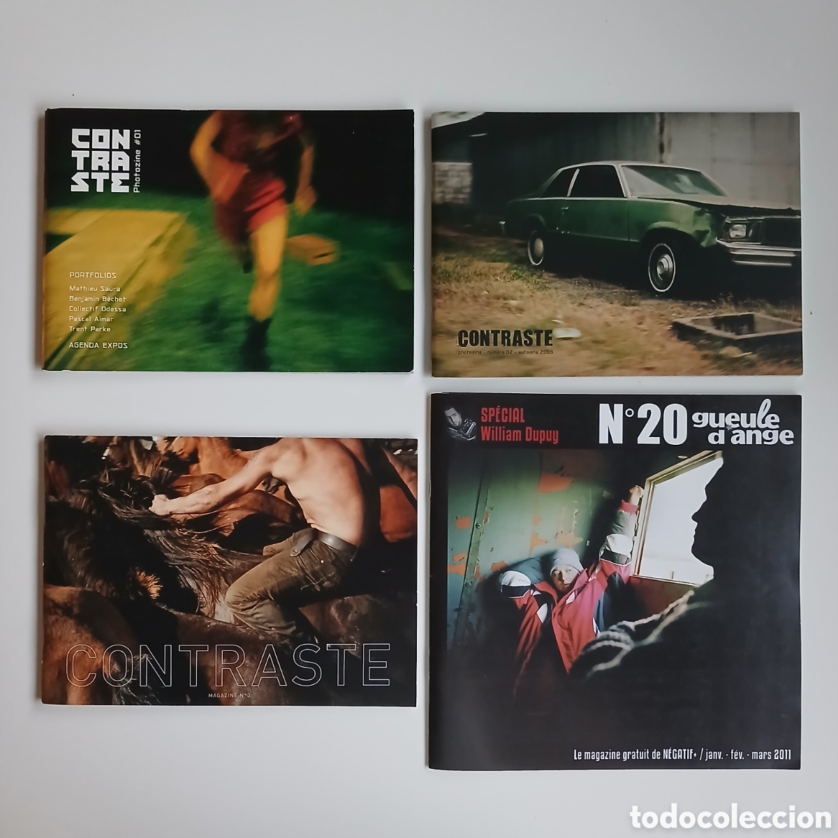 Coleccionismo de revistas y peri&oacute;dicos: Lote 4 revistas francesas de fotograf&iacute;a: Contraste y Gueule d'Ange