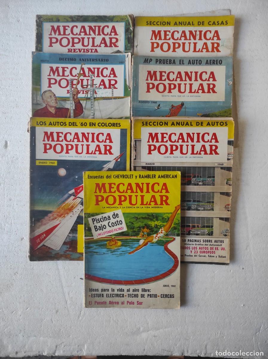 Coleccionismo de revistas y peri&oacute;dicos: lote 7 MECANICA POPULAR REVISTA ,OCTUBRE-MAYO 1957 , 1960, ENERO MARZO JUNIO AGOSTO