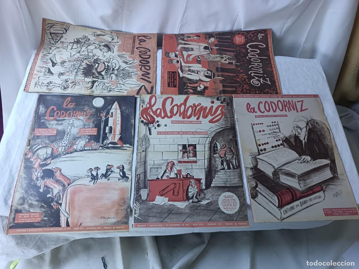Collection Magazines and Newspapers: Lote de 5 Revistas La Codorniz, 1960&acute;s