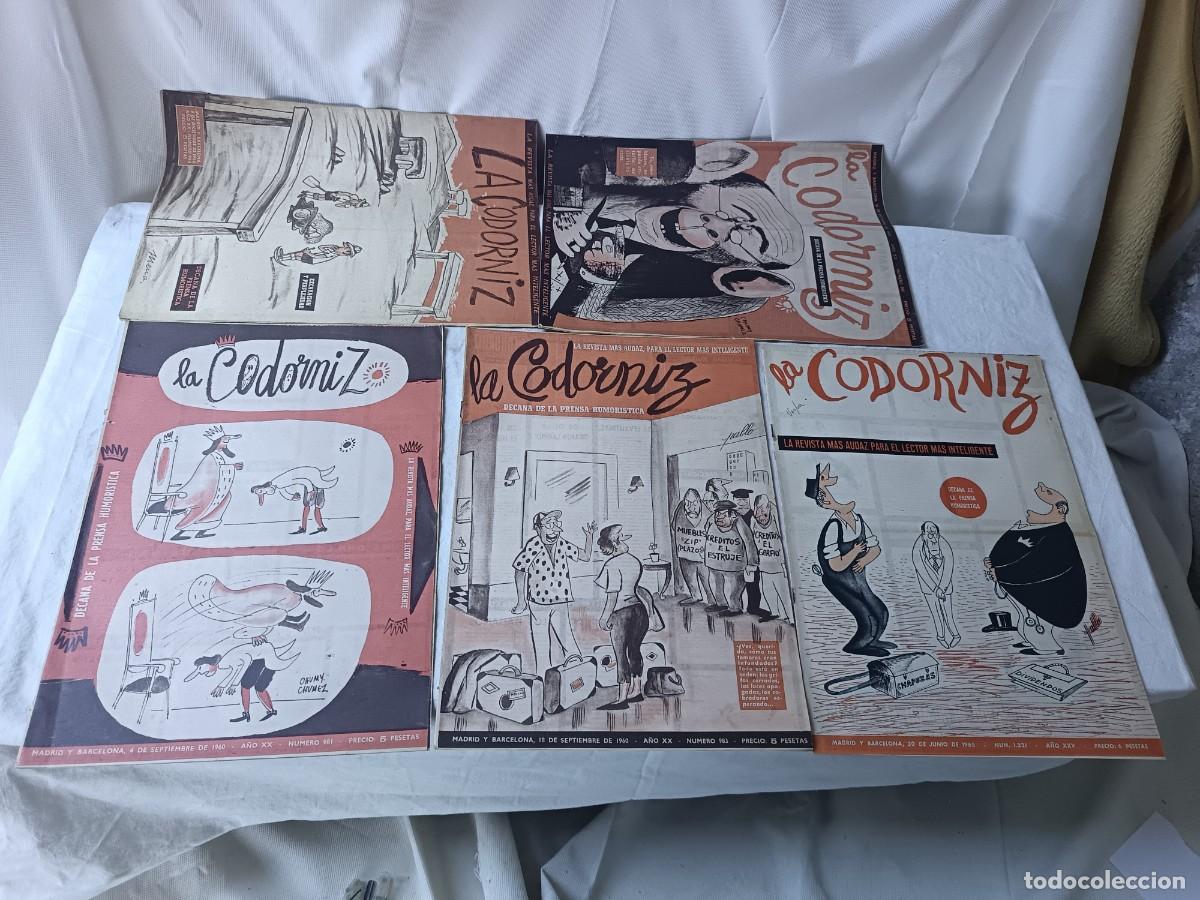Collection Magazines and Newspapers: Lote de 5 Revistas La Codorniz, 1960&acute;s