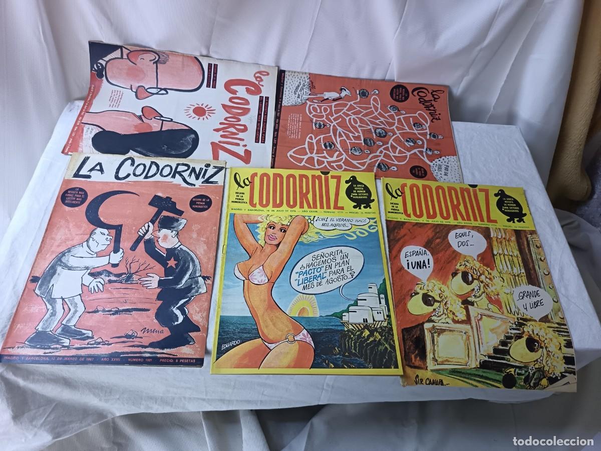 Collection Magazines and Newspapers: Lote de 5 Revistas La Codorniz, 1960&acute;s - 1970&acute;s