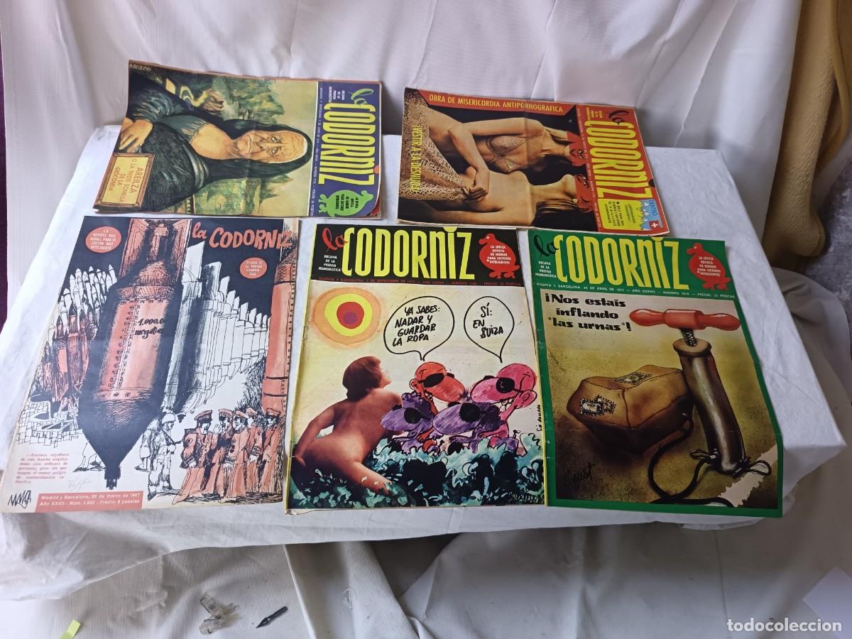 Collection Magazines and Newspapers: Lote de 5 Revistas La Codorniz, 1960&acute;s - 1970&acute;s