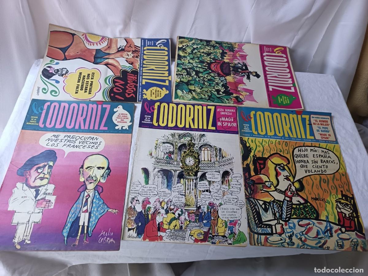 Collection Magazines and Newspapers: Lote de 5 Revistas La Codorniz, 1970&acute;s