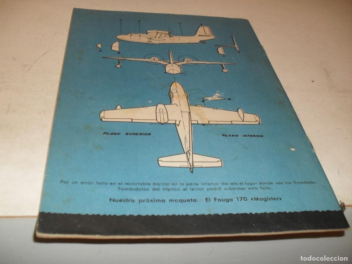Coleccionismo de revistas y peri&oacute;dicos: (REF 90),BELLA LAMINA CON MAQUETA MODELO PIAGGIO P-136-L.REVISTA FLAPS,1960