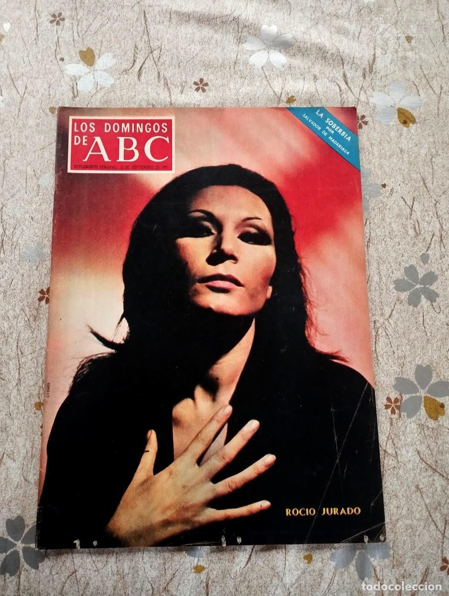 Coleccionismo de revistas y peri&oacute;dicos: DOMINGOS DE ABC 1971 / ROCIO JURADO, LAURA VALENZUELA, ESCUELAS DE MAGIA, INGMAR BERGMAN