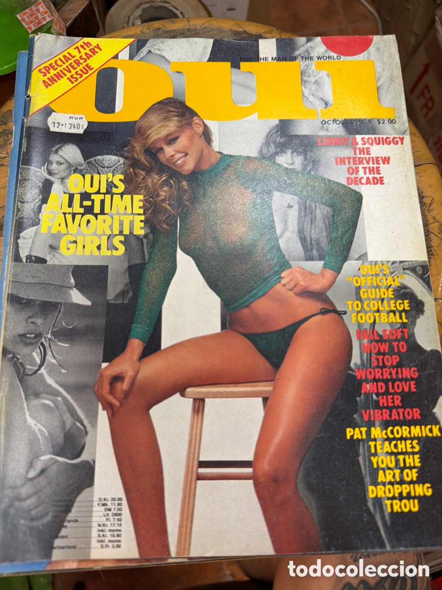 Coleccionismo de revistas y peri&oacute;dicos: Lote de 5 revistas OUI. Edici&oacute;n americana.a&ntilde;o 1979.contiene p&oacute;ster central