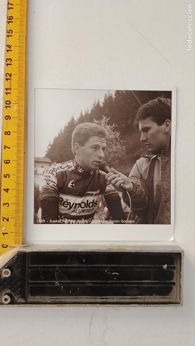 Coleccionismo de revistas y peri&oacute;dicos: RECORTE PRENSA CICLISMO - IMAGEN DEL A&Ntilde;O 1989 EUSKAL HERRIKO ITZULIA LAZKAO JULIAN GOROSPE