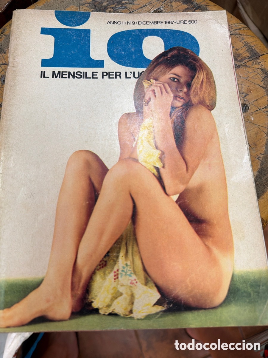 Coleccionismo de revistas y peri&oacute;dicos: Revista er&oacute;tica en italiano IO , anno 1 N 9 dicembre 1967