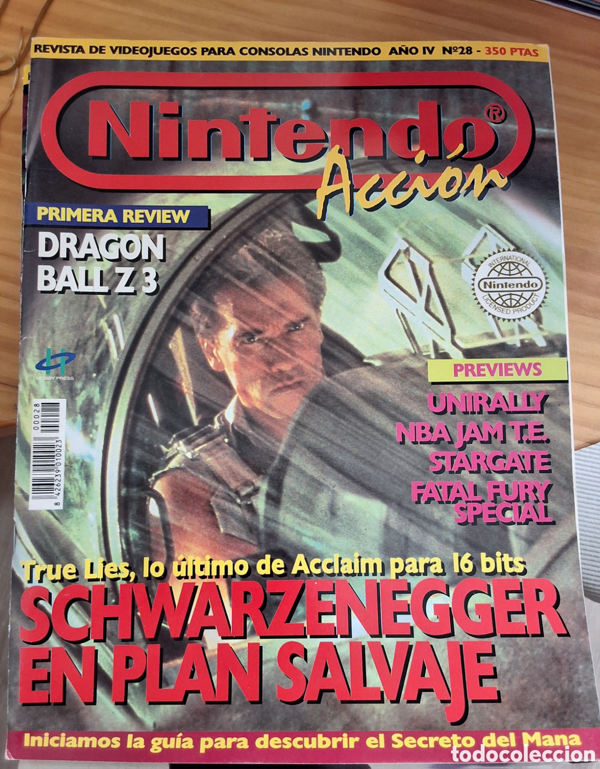 Coleccionismo de revistas y peri&oacute;dicos: Nintendo accion revista consolas n&uacute;mero 28 a&ntilde;o 1995/3
