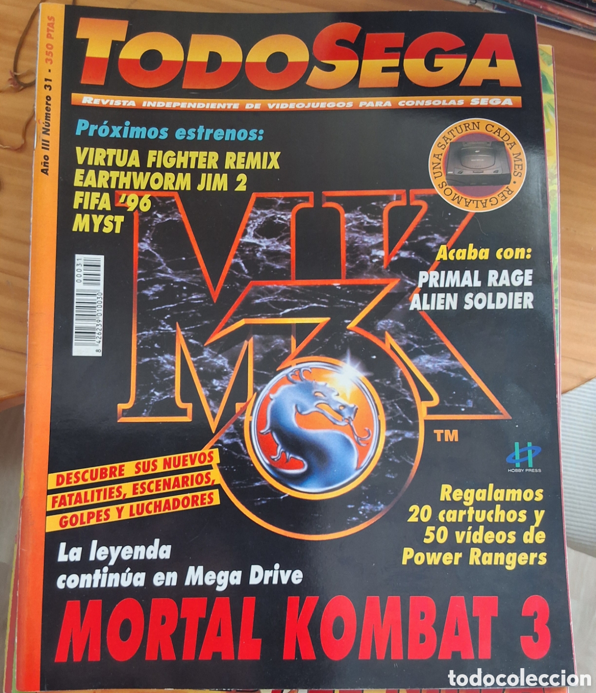 Sammeln von Zeitschriften und Zeitungen: Todo sega revista consolas n&uacute;mero 31 a&ntilde;o 1995/10
