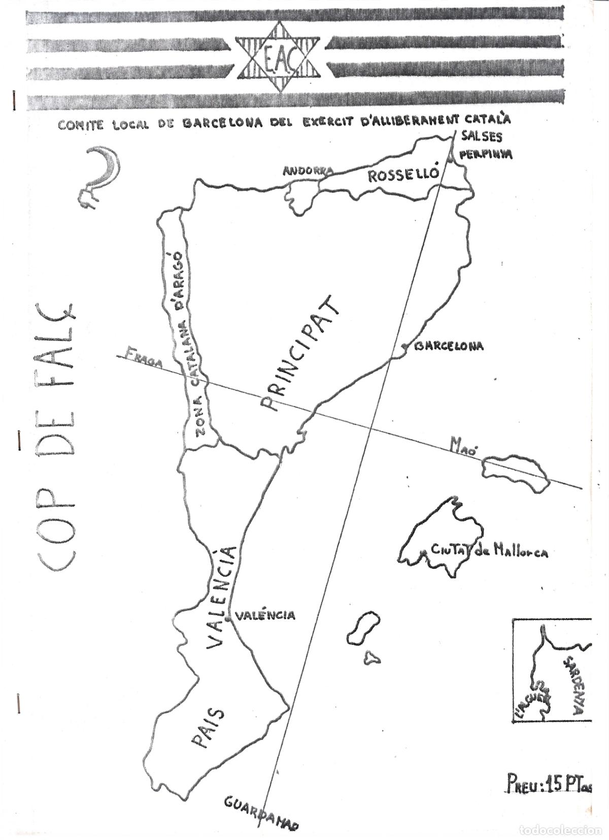 Coleccionismo de revistas y peri&oacute;dicos: TRANSICION-COP DE FAL&Ccedil;-&Ograve;RGAN DEL COMIT&Egrave; DE BARCELONA DE L` EXERCIT D`ALLIBERAMENT CATAL&Agrave;