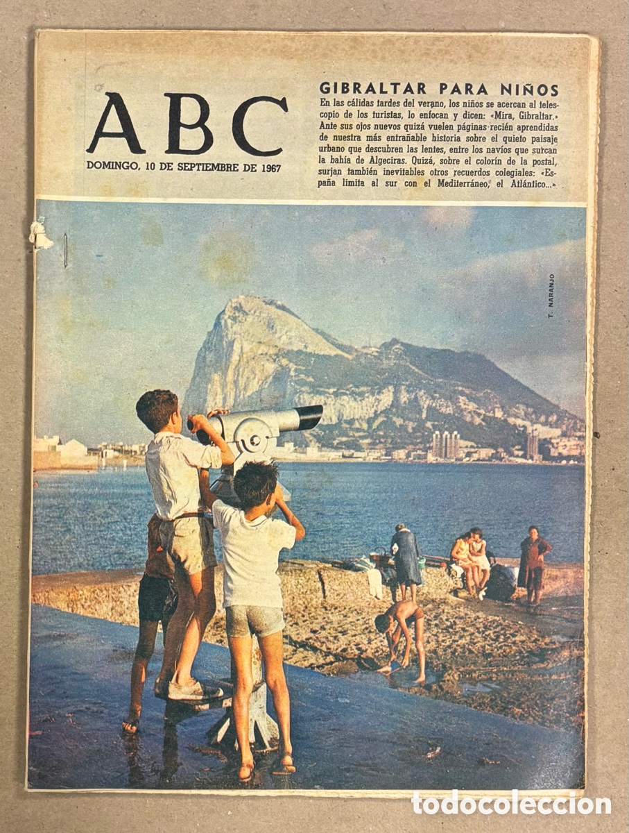 Coleccionismo de revistas y peri&oacute;dicos: ABC (10 SEPTIEMBRE 1967) ALGECIRAS GIBRALTAR, NUESTRA SE&Ntilde;ORA DEL PINO, LAGO PROSERPINA, TORTOSA,,,