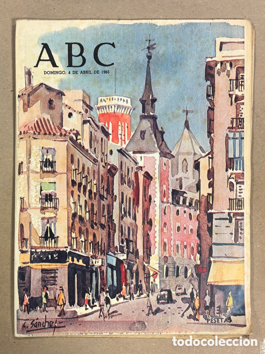 Coleccionismo de revistas y peri&oacute;dicos: ABC (4 ABRIL 1965) SANTIAGO A&Ntilde;O SANTO JACOBEO, PEPE MELI&Aacute; HOTELES, PLAZA DE AR&Eacute;VALO,&hellip;
