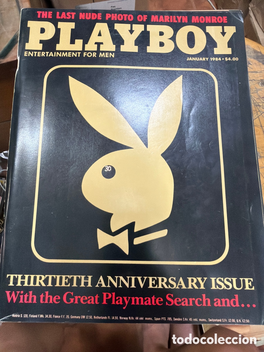Coleccionismo de revistas y peri&oacute;dicos: Revista er&oacute;tica PLAYBOY.edici&oacute;n americana.a&ntilde;o 1984.vol 31 N 1.p&oacute;ster central