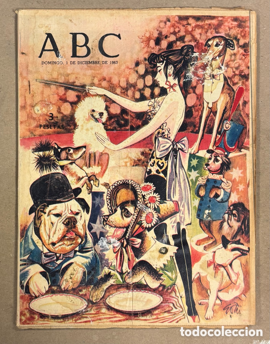 Coleccionismo de revistas y peri&oacute;dicos: ABC (1 DICIEMBRE 1963) LA GUINGUETA EL SE&Ntilde;OR PIC PUJALS, C&Eacute;SAR GIR&Oacute;N TORERO, CASTILLO DE BUITRAGO,&hellip;