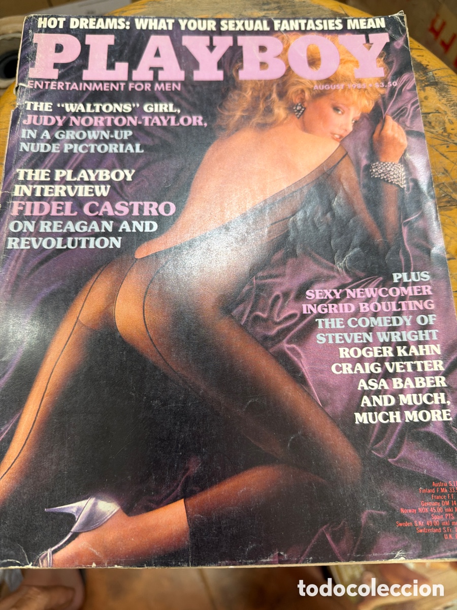 Coleccionismo de revistas y peri&oacute;dicos: Lote de 6 revistas eroticas PLAYBOY. Edici&oacute;n americano.a&ntilde;os 80 contienen p&oacute;ster central
