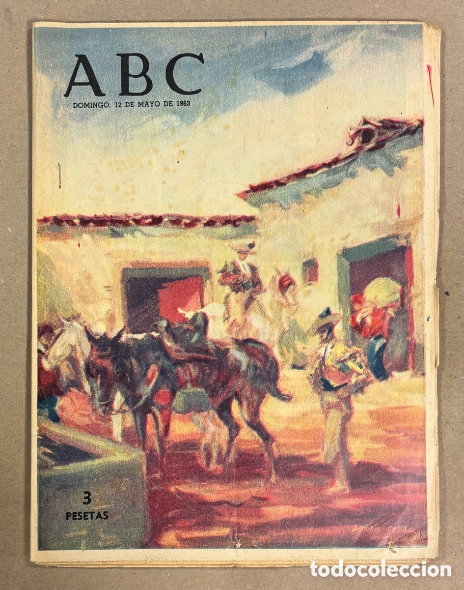 Coleccionismo de revistas y peri&oacute;dicos: ABC (12 MAYO 1963) JOS&Eacute; LALSAARI, JAMES MASON, ATHLETIC ZARAGOZA Y BETIS - SEVILLA COPA,..,