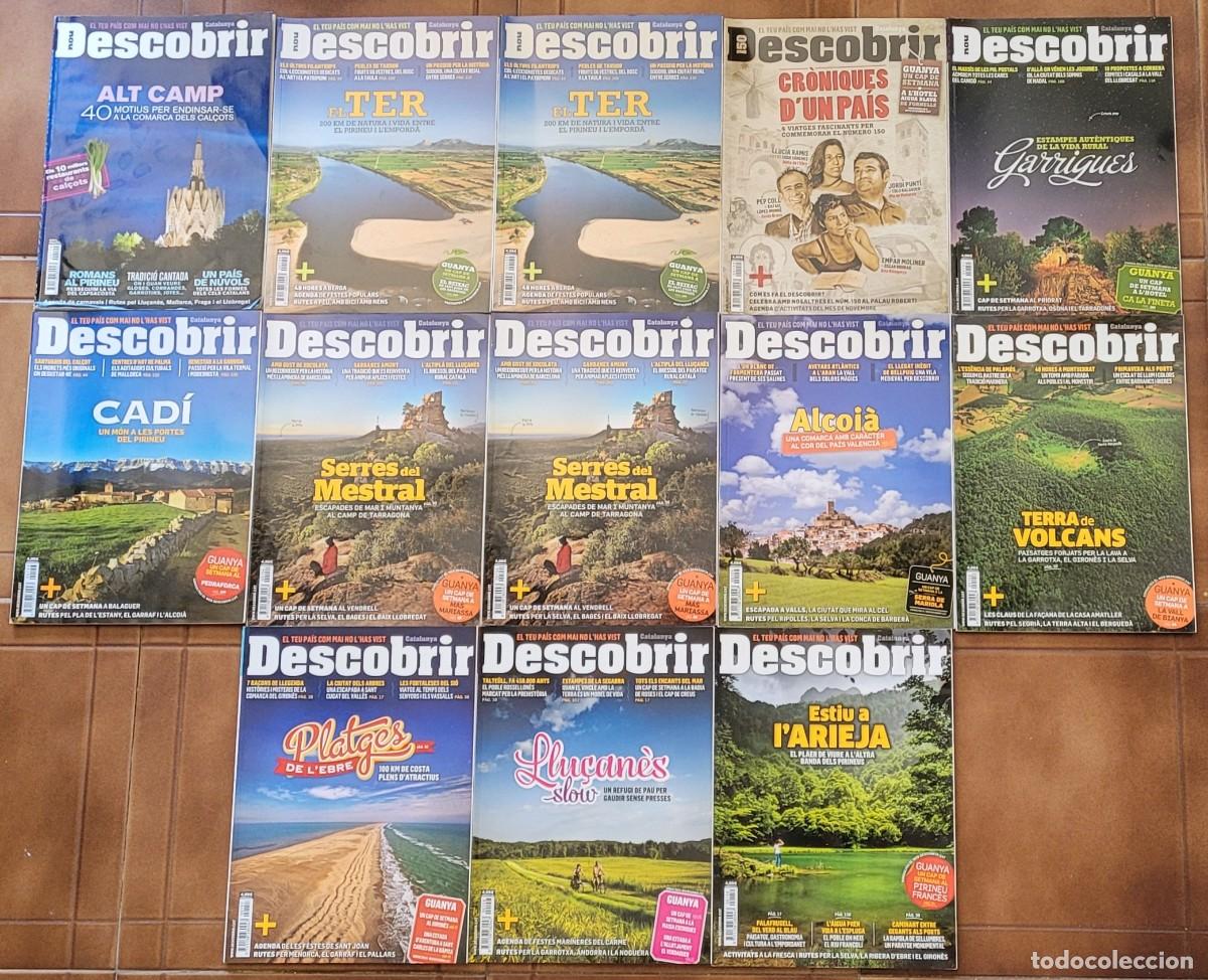 Collection Magazines and Newspapers: Lot de 13 revistes &rdquo;Descobrir Catalunya&rdquo; - N&uacute;meros solts (129 a 159) - Comarques, Rutes i Turisme.
