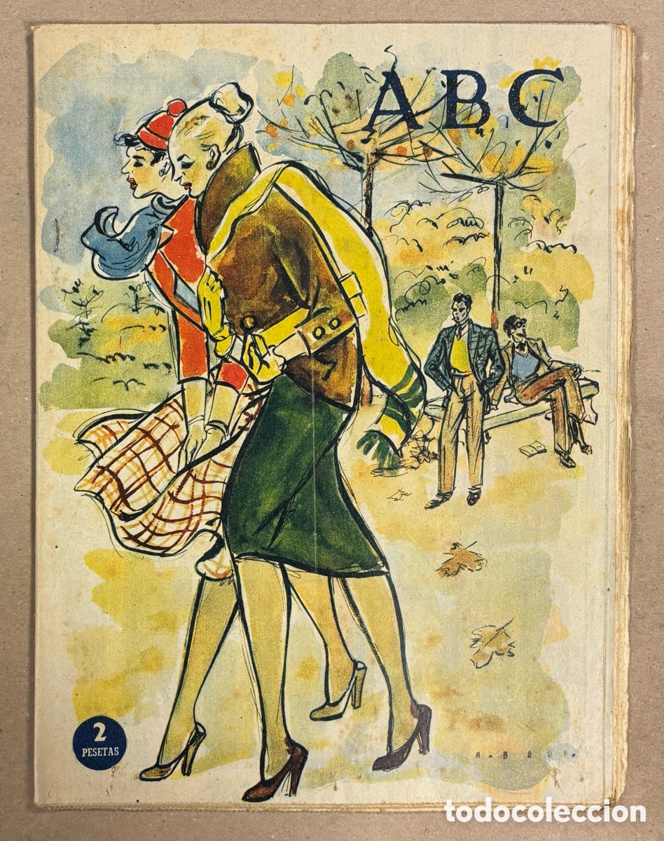 Coleccionismo de revistas y peri&oacute;dicos: ABC (17 NOVIEMBRE 1956) R&Iacute;A DEL EO VEGADEO, SELECCI&Oacute;N ESPA&Ntilde;OLA HOCKEY PATINES COPA LATINA,..,