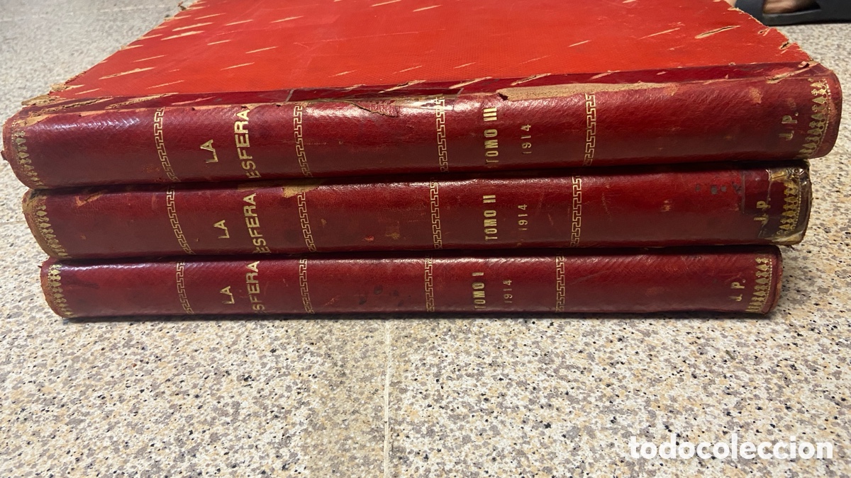 Coleccionismo de revistas y peri&oacute;dicos: Lote 3 Tomos La esfera de 1914
