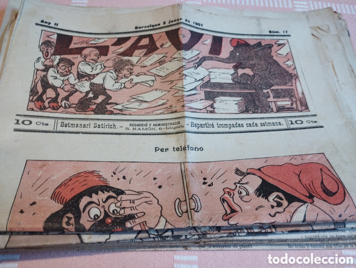 Collection Magazines and Newspapers: L'Avi any 2 setmanari sat&iacute;ric any 1907 lote de 15