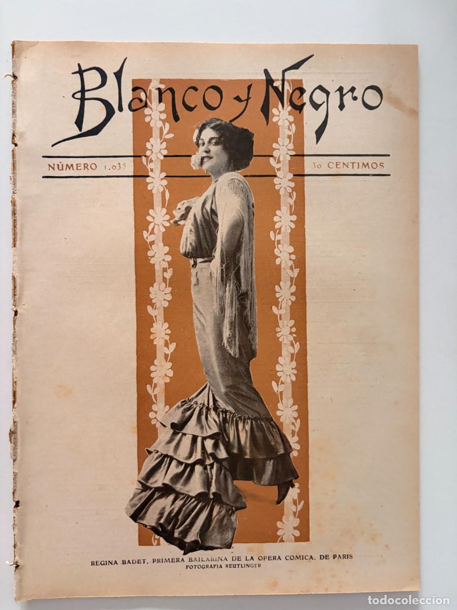 Coleccionismo de revistas y peri&oacute;dicos: BLANCO Y NEGRO. N&ordm; 1035. MARZO 1911. LA BATALLA NAVAL DE FLORES DE VILLEFRANCHE. EL CENTENARIO. LEER