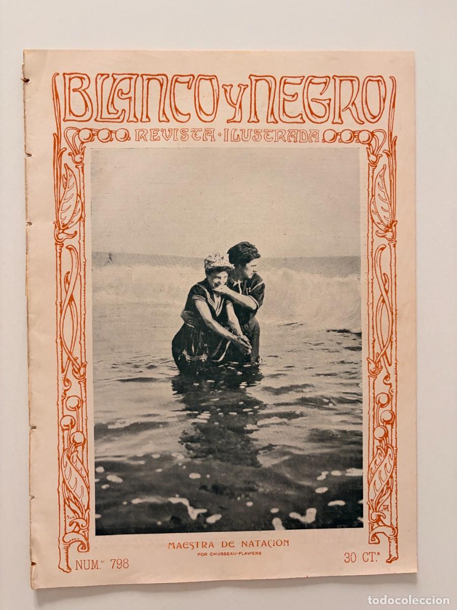 Coleccionismo de revistas y peri&oacute;dicos: BLANCO Y NEGRO. N&ordm; 798. AGOSTO 1906. FIESTAS DE LA CORU&Ntilde;A. REYES EN COWES. LONDRES. JES&Uacute;S FDEZ. LEER