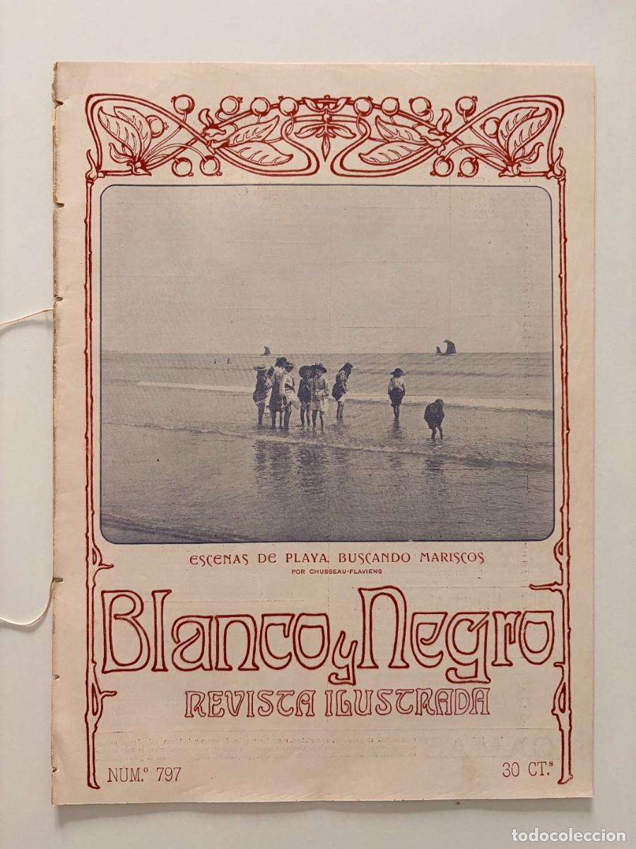 Coleccionismo de revistas y peri&oacute;dicos: BLANCO Y NEGRO. N&ordm; 797. AGOSTO 1906. EN GUADARRAMA. BILBAO, LA FIESTA DE SAN IGNACIO. INCENDIO. LEER