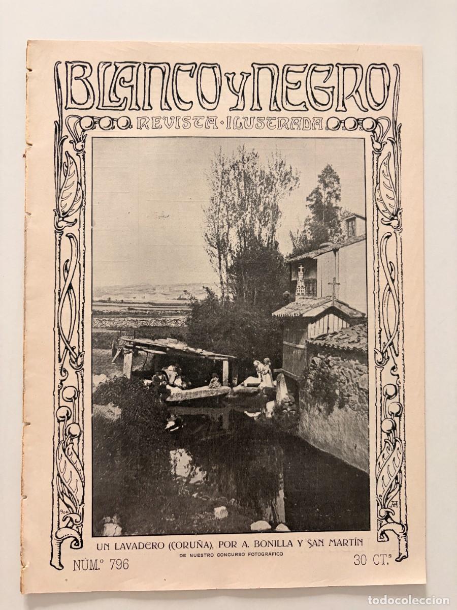 Coleccionismo de revistas y peri&oacute;dicos: BLANCO Y NEGRO. N&ordm; 796. AGOSTO 1906. LA DISOLUCI&Oacute;N DE LA DUMA. VIAJE DE LOS REYES. LEER