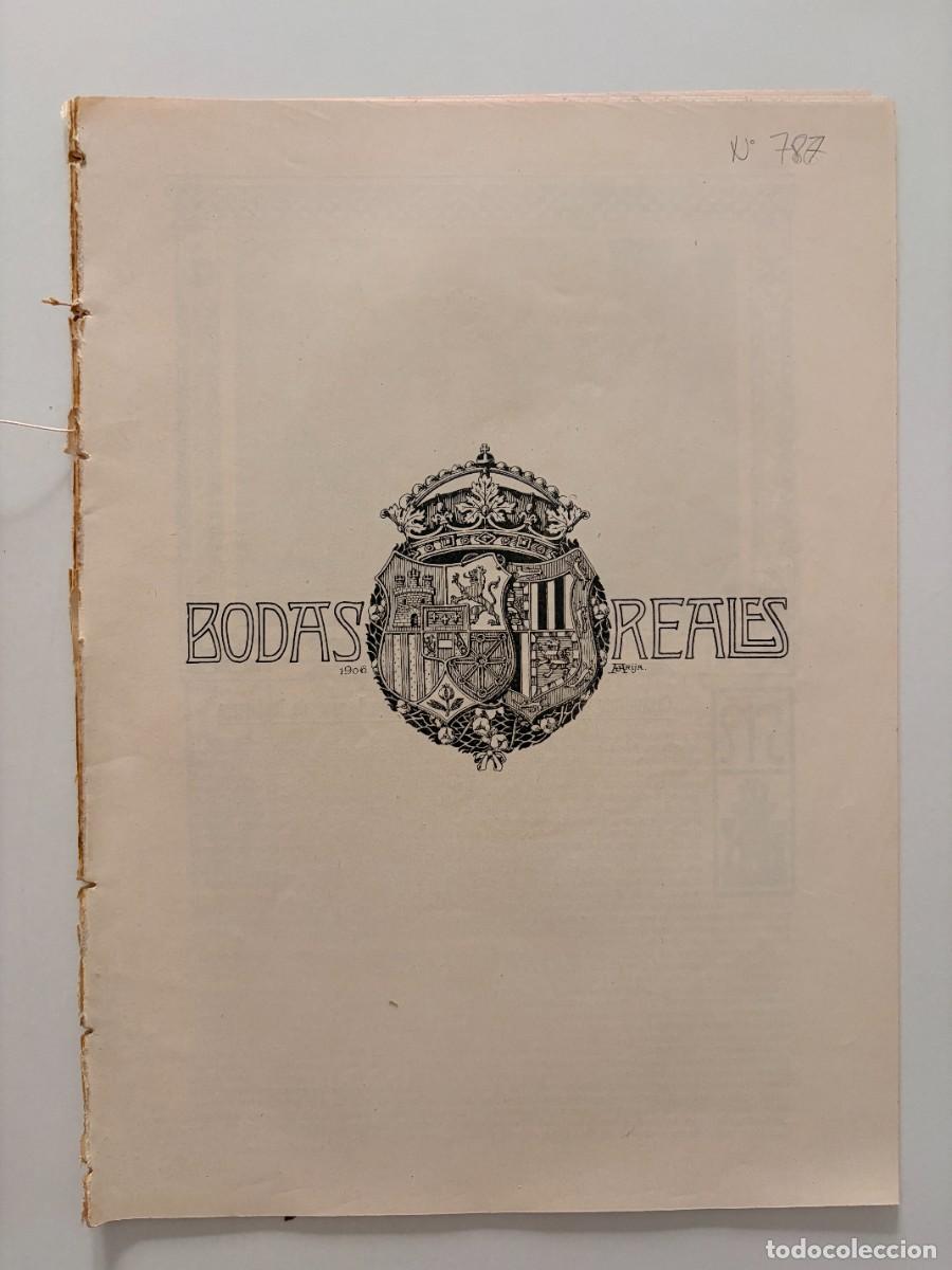 Coleccionismo de revistas y peri&oacute;dicos: BLANCO Y NEGRO. JUNIO 1906. N&ordm; 787. BODAS REALES. PRINCIPE DE ASTURIAS. ALFONSO XIII. LEER
