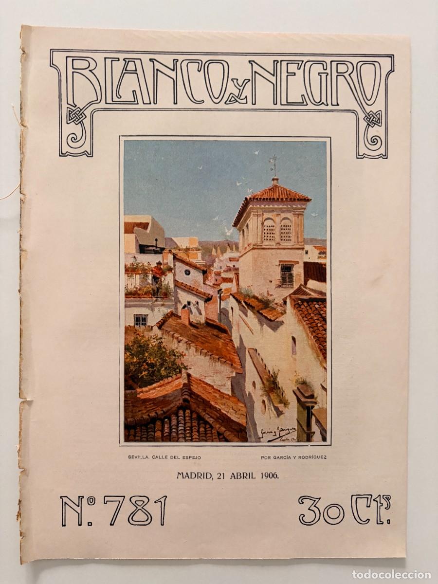 Colecionismo de Revistas e Jornais: BLANCO Y NEGRO. N&ordm; 781. ABRIL 1906. EL VESUBIO EN ERUPCI&Oacute;N. LA TUNA ACAD&Eacute;MICA PORTUGUESA. LEER