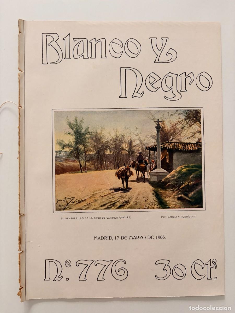 Coleccionismo de revistas y peri&oacute;dicos: BLANCO Y NEGRO. N&ordm; 776. MARZO 1906. EL CASTILLO DEL CONDADO DE CASTILNOVO. ESTATUA A MUSSET. LEER