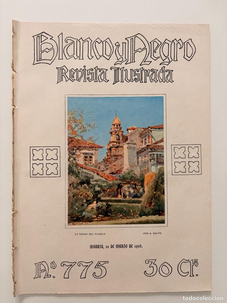 Coleccionismo de revistas y peri&oacute;dicos: BLANCO Y NEGRO. N&ordm; 775. MARZO 1906. LA ACADEMIA ESPA&Ntilde;OLA DE BELLAS ARTES EN ROMA. ROMERO ROBLED.LEER