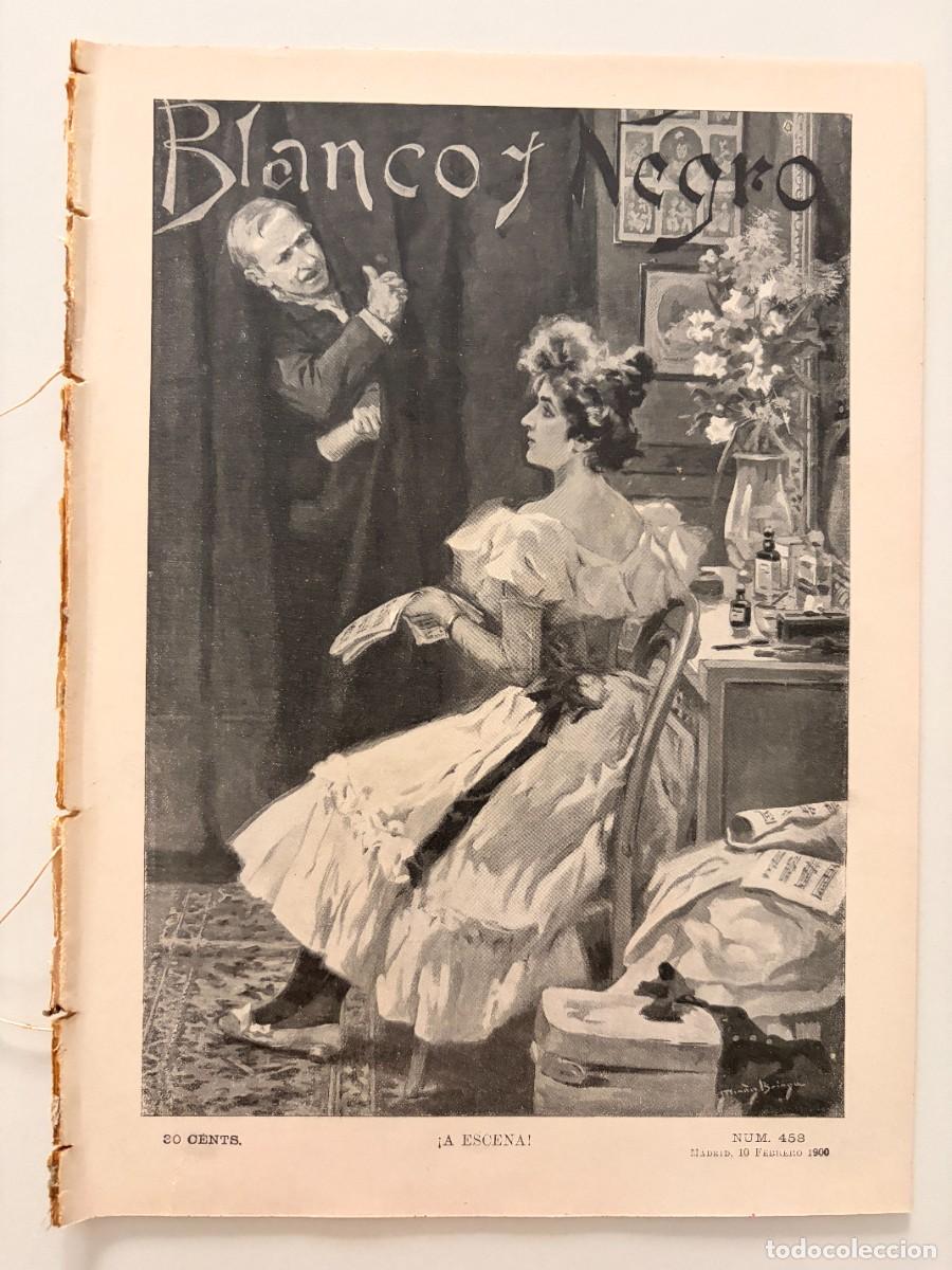 Coleccionismo de revistas y peri&oacute;dicos: BLANCO Y NEGRO. N&ordm; 458. FEBRERO 1900. LUIS ROYO Y VILLANOVA. EL LABERINTO &Aacute;RABE. LA GUERRA.LEER