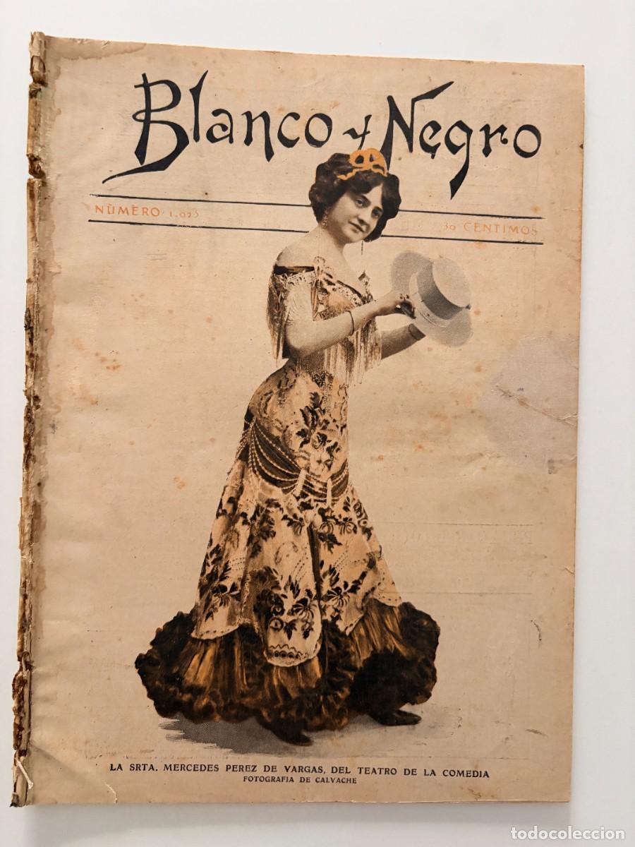 Coleccionismo de revistas y peri&oacute;dicos: BLANCO Y NEGRO. N&ordm; 1025. ENERO 1911. LAS INUNDACIONES EN INGLATERRA. LOTERIA DE NAVIDAD. LEER