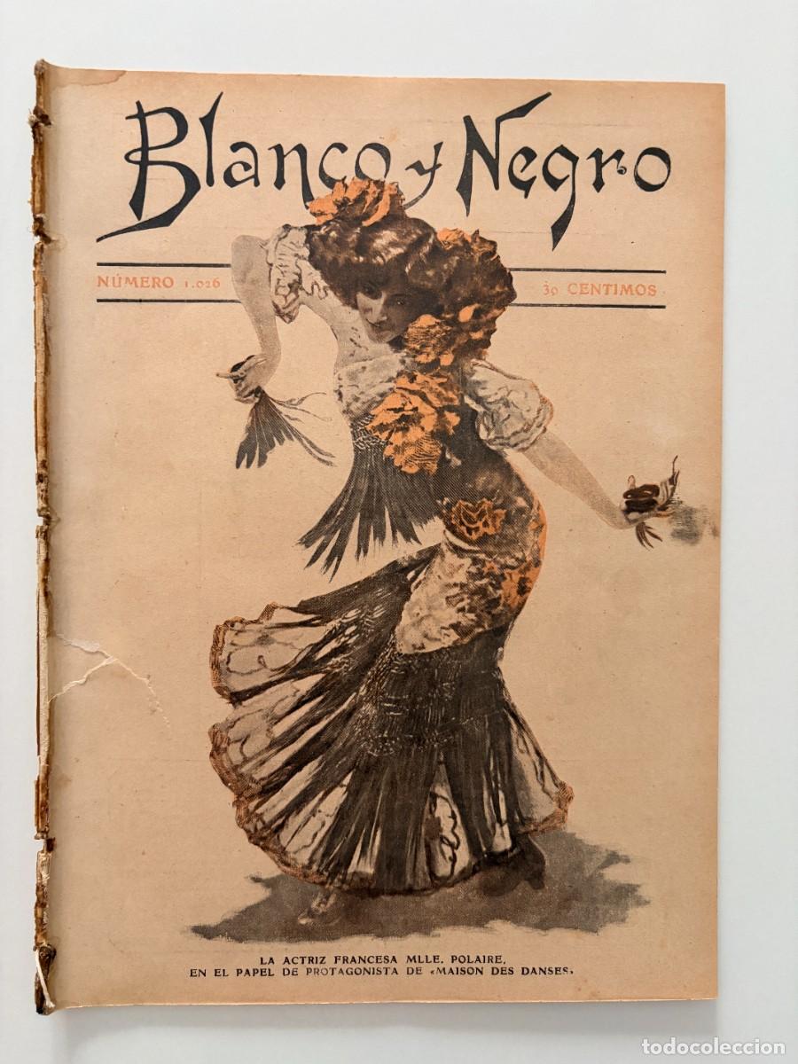 Coleccionismo de revistas y peri&oacute;dicos: BLANCO Y NEGRO. N&ordm; 1026. ENERO 1911. LA FAMILIA REAL ITALIANA. ESCENAS ENTRE LA NIEVE. LEER
