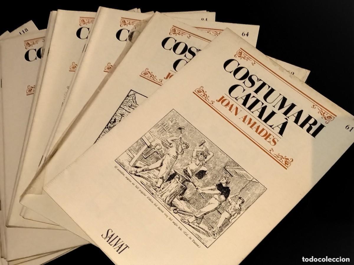 Collezionismo di Riviste e Giornali: LOTE DE 24 UND ,COSTUMARI CATALA - JOAN AMADES - 1984 - EDITORIAL SALVAT