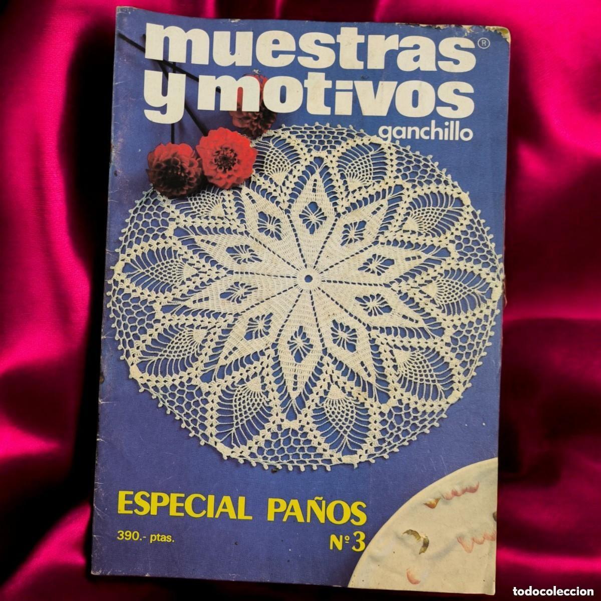 Collezionismo di Riviste e Giornali: Muestras Y Motivos Ganchillo Especial Pa&ntilde;os N&ordm; 3 A&ntilde;os 80 Revista Vintage
