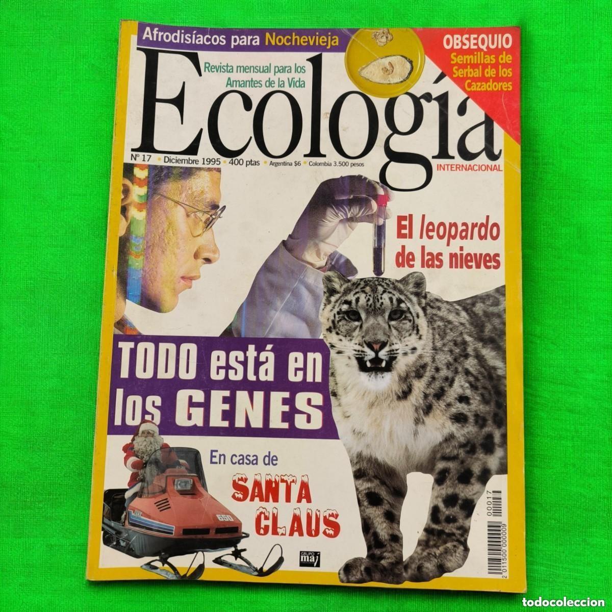 Collezionismo di Riviste e Giornali: Revista Ecolog&iacute;a Internacional N&ordm;17 (1995) &ndash; Todo Est&aacute; en los Genes &ndash; Leopardo de las Nieves