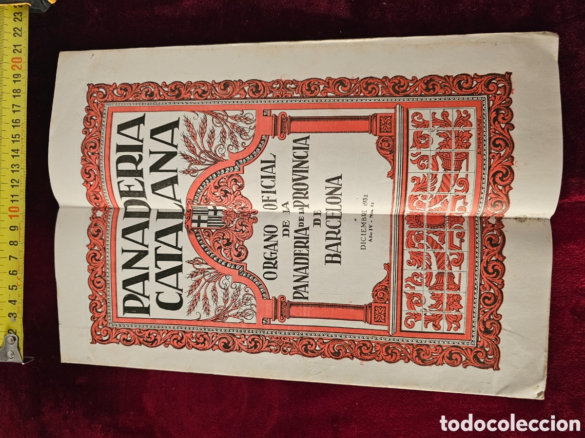Coleccionismo de revistas y peri&oacute;dicos: ​Revista Antigua Panader&iacute;a Catalana (Diciembre de 1932) &ndash; Historia de la Panader&iacute;a / Barcelona