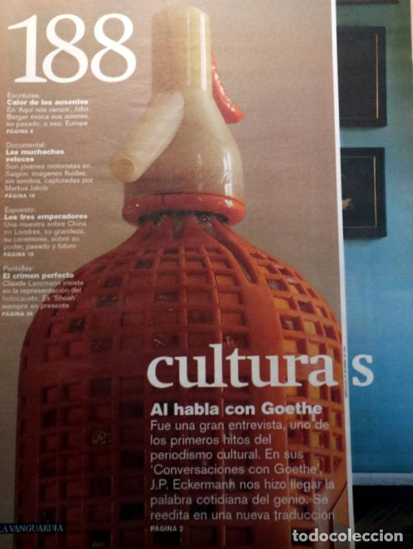 Collectionnisme de Revues et Journaux: (Goethe - Berger, John - Jakob, Markus) - CULTURAS N&ordm; 188: Al habla con Goethe - Barcelona 2006 - Il