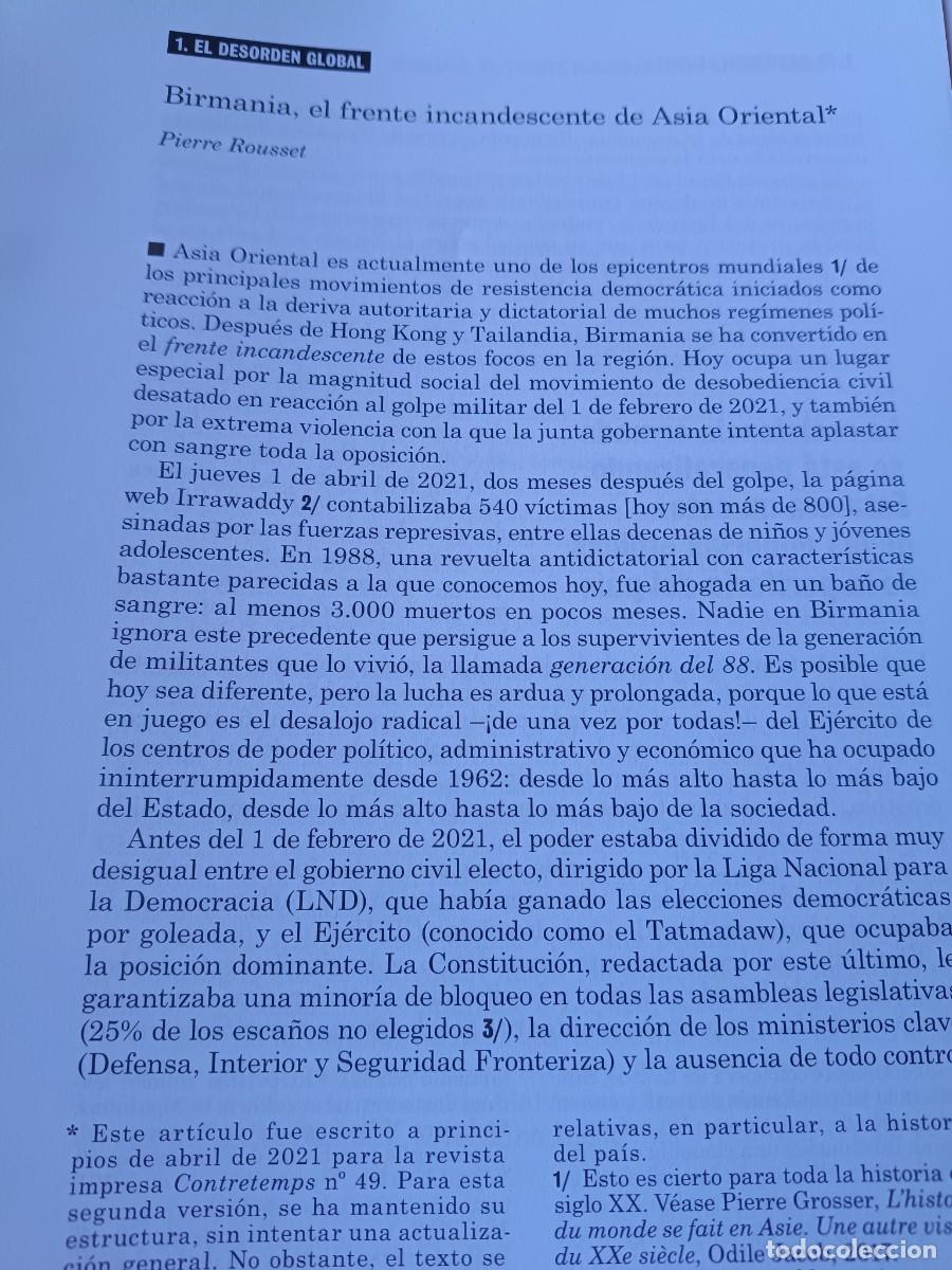 Coleccionismo de revistas y peri&oacute;dicos: BIRMANIA HISTORIA COLONIZACI&Oacute;N INDEPENDENCIA DICTADURA CRISIS. 20 P&Aacute;GINAS DE REVISTA VIENTO SUR 2021