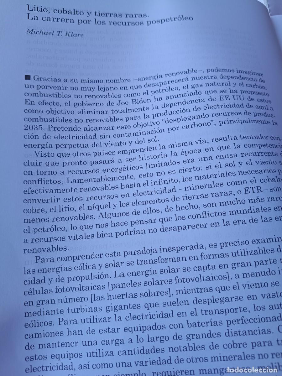 Coleccionismo de revistas y peri&oacute;dicos: DISPUTAS POR EL CONTROL DEL LITIO, COBALTO Y TIERRAS RARAS. 7 P&Aacute;GINAS DE REVISTA VIENTO SUR 2021