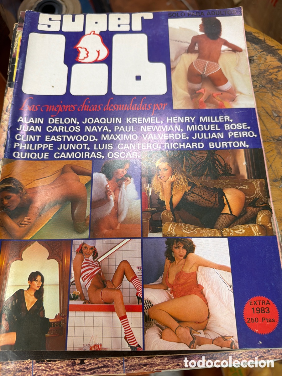 Coleccionismo de revistas y peri&oacute;dicos: Lote de 2 revistas er&oacute;ticas S&Uacute;PER LIB.edici&oacute;n espa&ntilde;ola.a&ntilde;os 80
