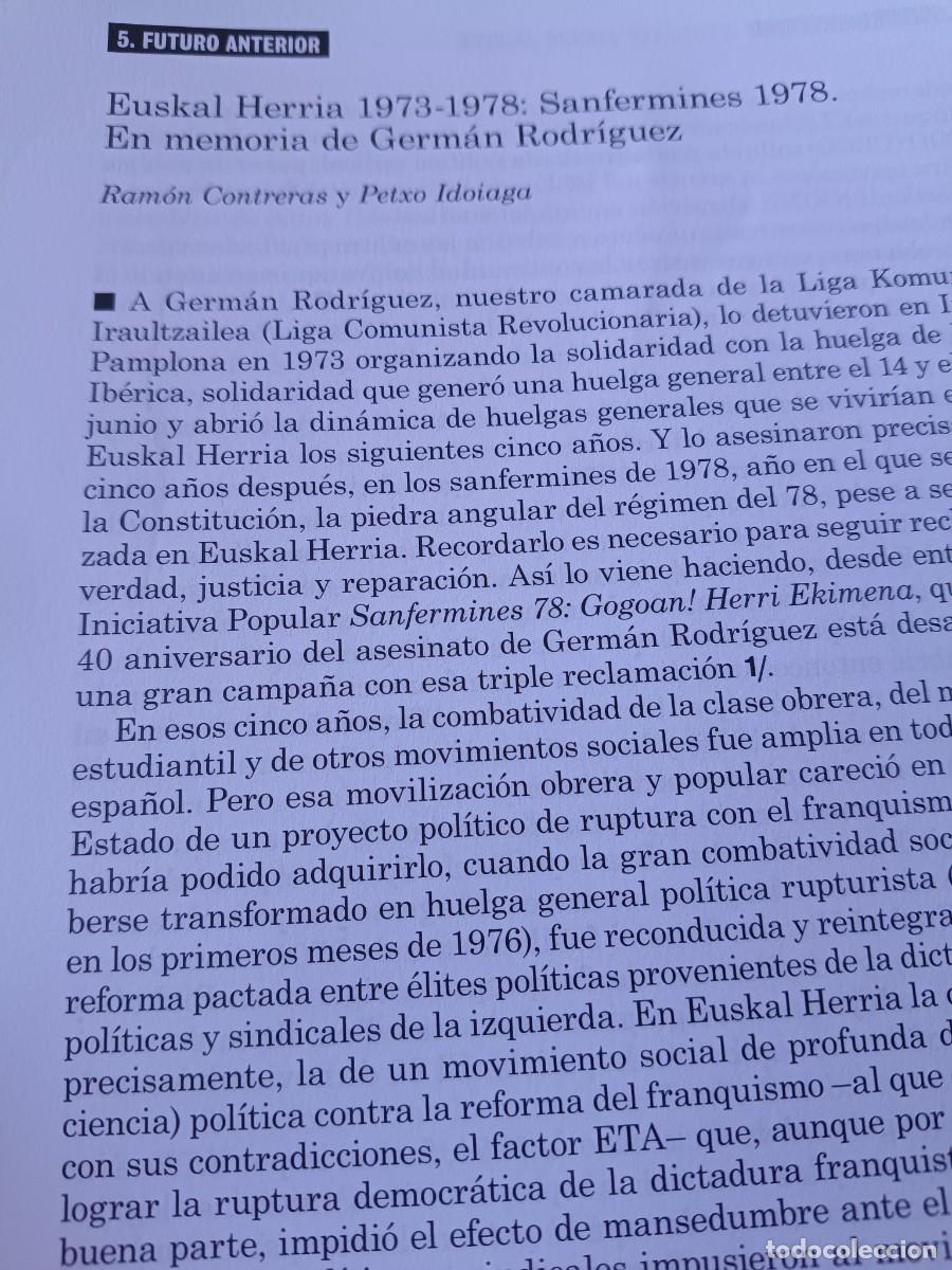 Coleccionismo de revistas y peri&oacute;dicos: EUSKAL HERRIA 1973-1978 Y ASESINATO DE GERM&Aacute;N RODR&Iacute;GUEZ, SANFERMINES 10 P&Aacute;GS REVISTA VIENTO SUR 2018